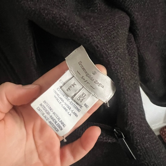 Ermenegildo Zegna Soft Reversible Wool Quilted Jacket Coat, Men’s XL - Picture 5 of 12